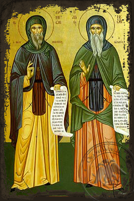 Saint Symeon the Theologian - Aged Byzantine Icon