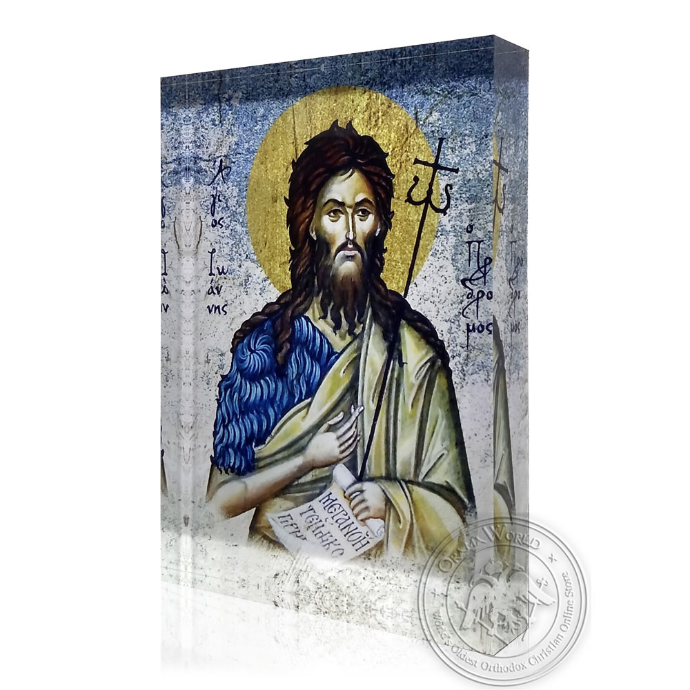Saint John the Baptist - Diaphanous Byzantine Icon