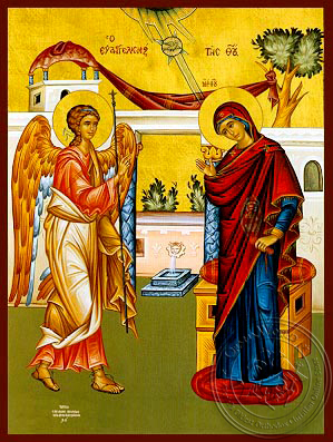 Annunciation - Hand Painted Icon