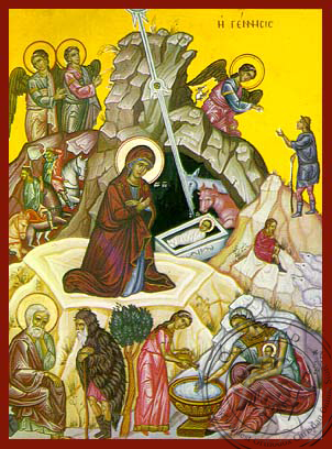 Nativity of Christ - Hand Painted Icon