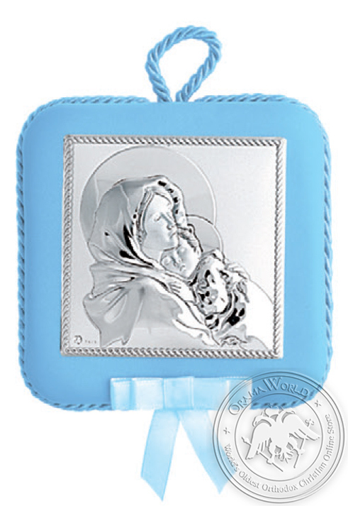 Silver Baby Religious Gift with Music for Boy