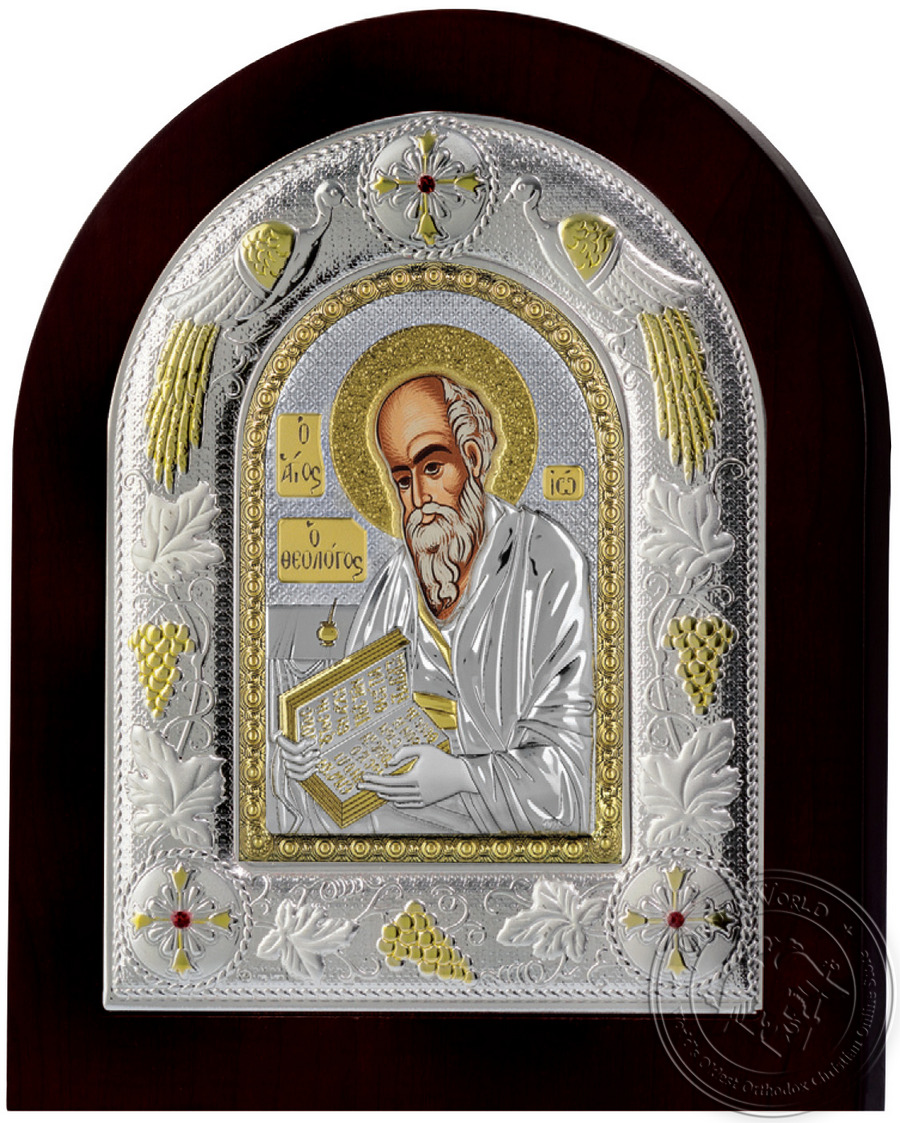 Saint John the Theologian - Silver Icon