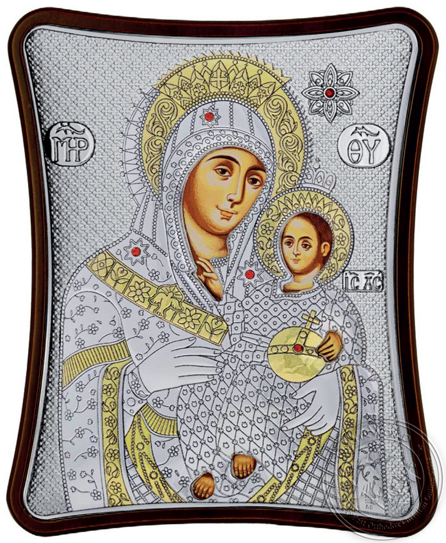 Virgin Mary of Bethlehem - Silver Icon