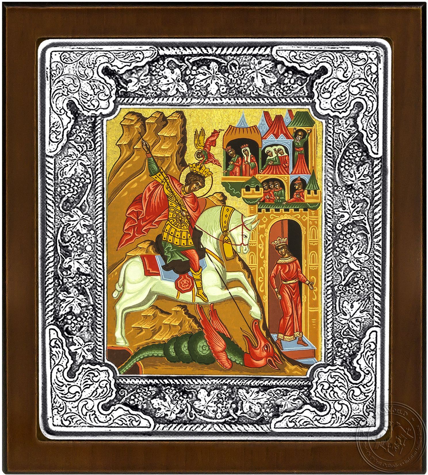 Saint George - Silver Icon