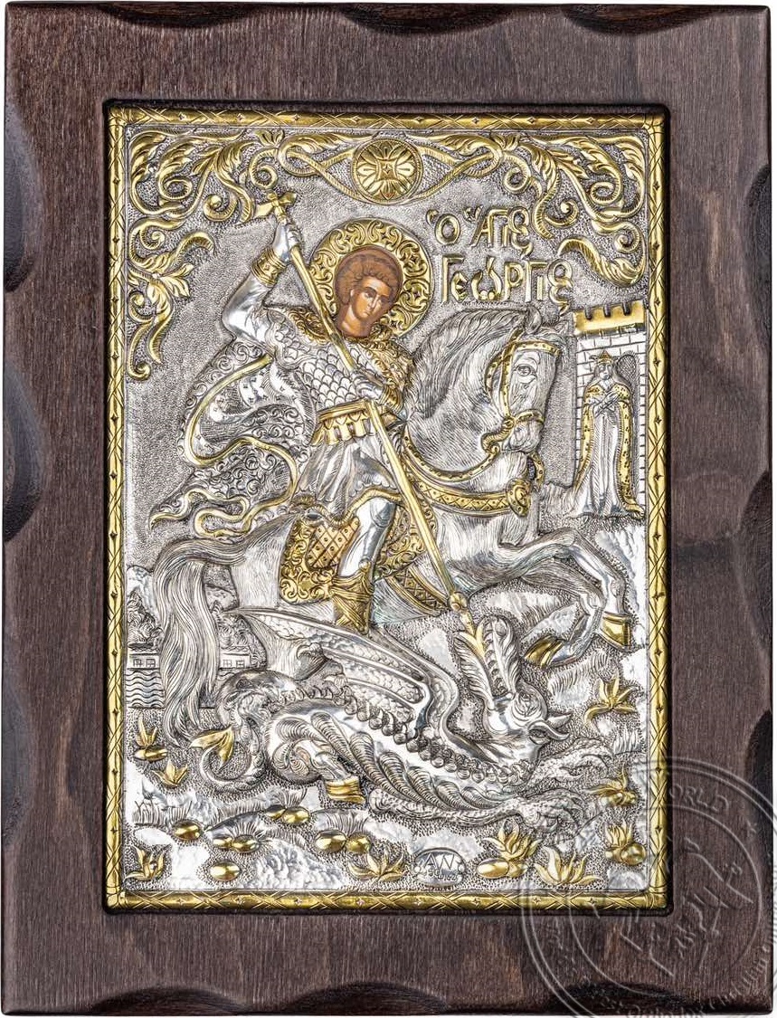 Saint George - Silver Icon