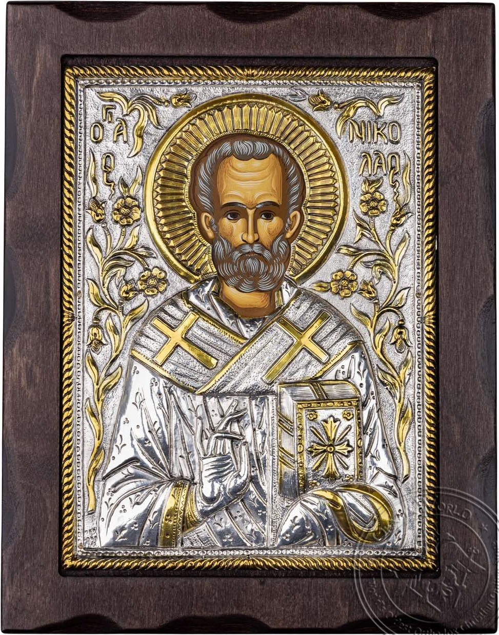 Saint Nicholas - Silver Icon
