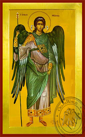 Archangel Michael, Full Body - Byzantine Icon