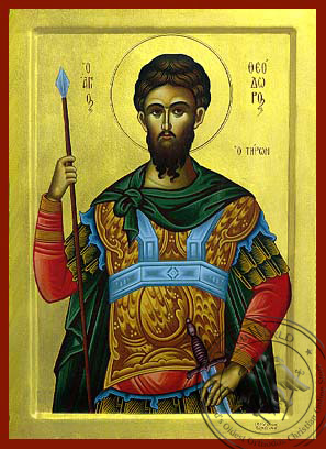 Saint Theodore the Great Martyr, Tyro - Byzantine Icon