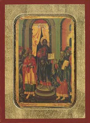 Wednesday middle of Pentecost - Aged Byzantine Icon