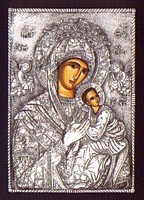 Virgin Mary - Silver Icons Medium Size