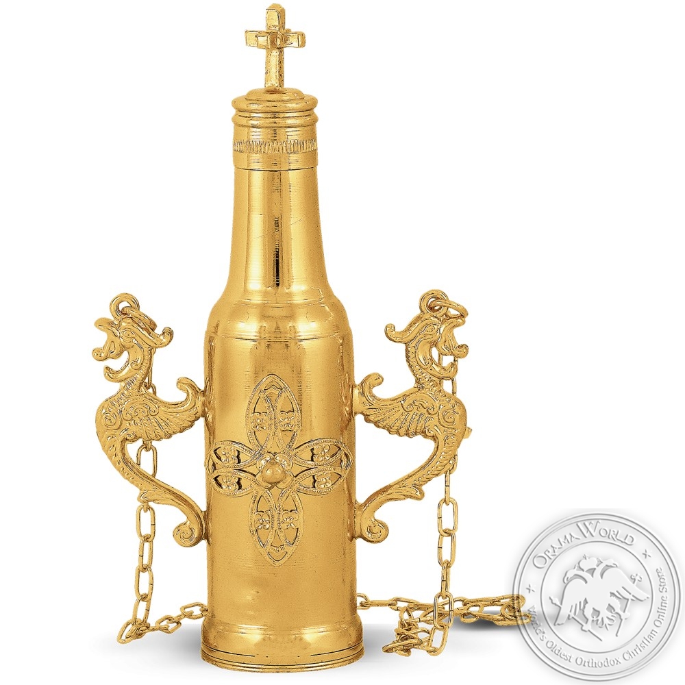 Anointing Oil Bottle Gold Plated