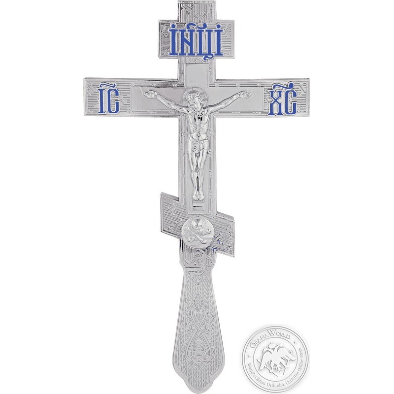 Blessing Cross with Blue Letters - 0530