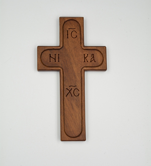 Handcrafted Wooden Cross for Wall ICXC